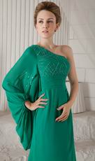 Turquoise Single Long Sleeve Mother of the Bride Dress