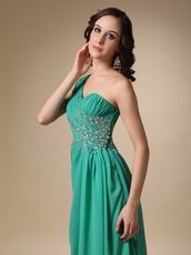 Sexy Split One Shoulder Skirt Buy Turquoise Prom Dresses Shop