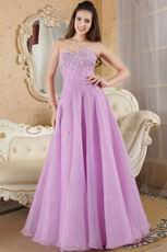 Floor Length Elegant Lilac Sweetheart A-line Prom Dress With Beading