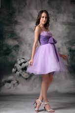 Beading Lilac Sweet 16 Dress With Bowknot Design