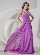 Sweetheart Lilac Chiffon Prom Girl Prom Dress UK