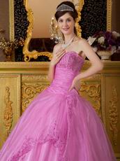 Sweetheart Lilac Quinceanera Dress With Embroidery