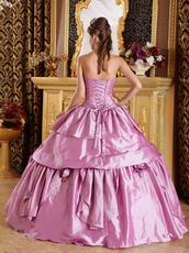 Mature Layers Skirt Fuchsia Quinceanera Gown By Designer