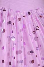 Floor-length Lilac Sequins Skirt Dress To Quinceanera Party