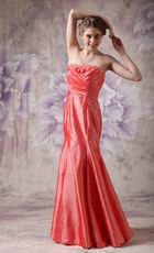 Sweetheart Mermaid Coral Pink Prom Dress UK