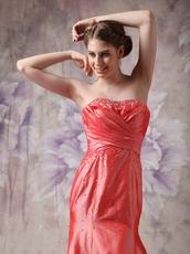 Sweetheart Mermaid Coral Pink Prom Dress UK