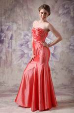 Sweetheart Mermaid Coral Pink Prom Dress UK