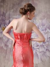 Sweetheart Mermaid Coral Pink Prom Dress UK