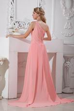 Custom Make High Low Pink Chiffon Holiday Cocktail Dress