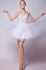 Discount Sweetheart White Sweet 16 Dresses Knee Length