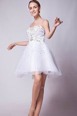 Discount Sweetheart White Sweet 16 Dresses Knee Length