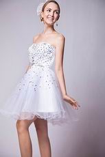Discount Sweetheart White Sweet 16 Dresses Knee Length
