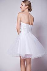 Discount Sweetheart White Sweet 16 Dresses Knee Length