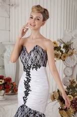 V-Shaped Mermaid Asymmetrical Skirt White Lace Short Prom Dress