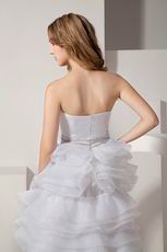 Ruffles Asymmetrical High Low Layers Skirt Sweet 16 Dress