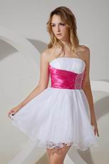 Lovely White Graduation Ceremony Dress Wholesale Price