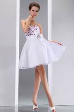 Stylish Bowknot Design Mini Sweet 16 Dress With Ruby