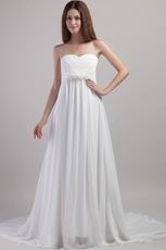 Sweetheart Chapel Train White Brand New 2014 Prom Dress