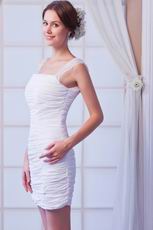 White Top Seller Graduation Dress With Beaded Straps