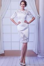 Modest 1/2 Length Sleeves Mother Wedding Party Dress