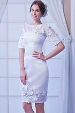 Modest 1/2 Length Sleeves Mother Wedding Party Dress