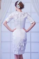 Modest 1/2 Length Sleeves Mother Wedding Party Dress