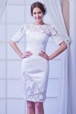 Modest 1/2 Length Sleeves Mother Wedding Party Dress