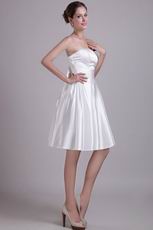White Bowknot Decorate Wedding Bridesmaid Dress