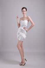 Sweetheart White Sweet 16 Dress With Sequin Emberllish