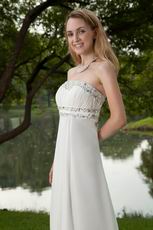 Designer Ivory Chiffon Prom Dresses Ready To Wear