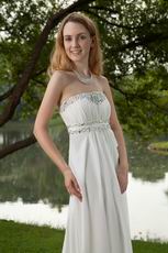 Designer Ivory Chiffon Prom Dresses Ready To Wear