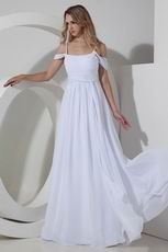 Discount Spaghetti Straps White Long Skirt Prom Dress