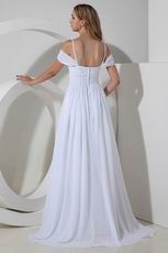 Discount Spaghetti Straps White Long Skirt Prom Dress