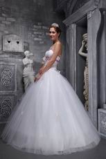 Elegant Strapless White Quinceanera Dress For Discount