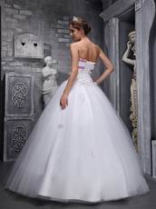 Elegant Strapless White Quinceanera Dress For Discount