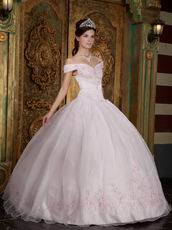 Off Shoulder Light Pink Quinceanera Dress Like A Princess