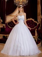 Sweetheart White Floor Length Prom Party Quinceanera Dress