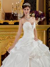 Sexy V-Shaped Strapless Skirt White Dress to Quinceanera