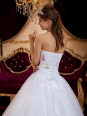 Cute Quinceanera Dress With Colorful Butterflys Design Decorate