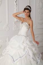 Sweet Heart Design Beading Whit Quinceanera Dress For Cheap