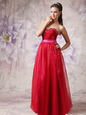 2012 Wine Red Organza Prom Dresses Online Sale