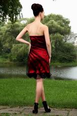 Affordable Sweetheart Wine Red Mini Evening Dress
