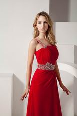 Other Side Zip One Shoulder Evening Dress For Women