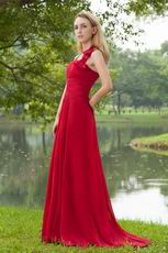 Halter Top Wine Red Prom Dresses With Halter Skirt