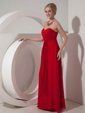 Wine Red Top Floor Length Bridesmaid Dress In New Jersy