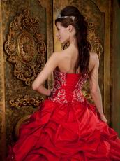 Unique Crimson Prom Quinceanera Dresses By Top Designer