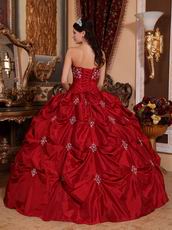 Designer Wine Red Floor Length Ball Dress to Quinceanera