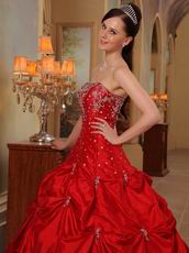 Beaded Wine Red Best Quinceanera Dress For Cheap