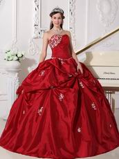 Low Price Strapless Wine Red Dress to Quinceanera Wear