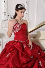 Low Price Strapless Wine Red Dress to Quinceanera Wear